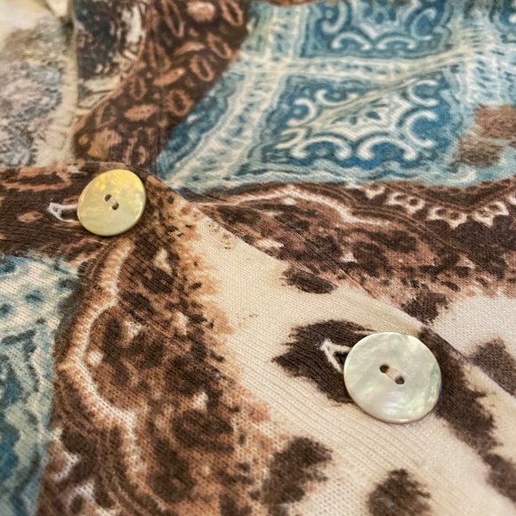 Chico's knit Cardigan Sweater, Sz L - Picture 6 of 10